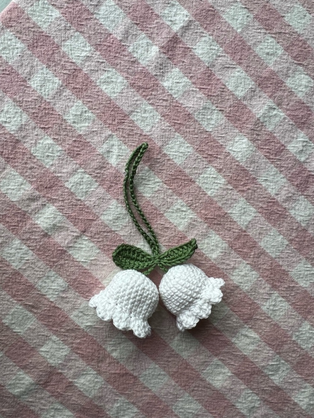 Handmade Bell Flower Crochet Charm